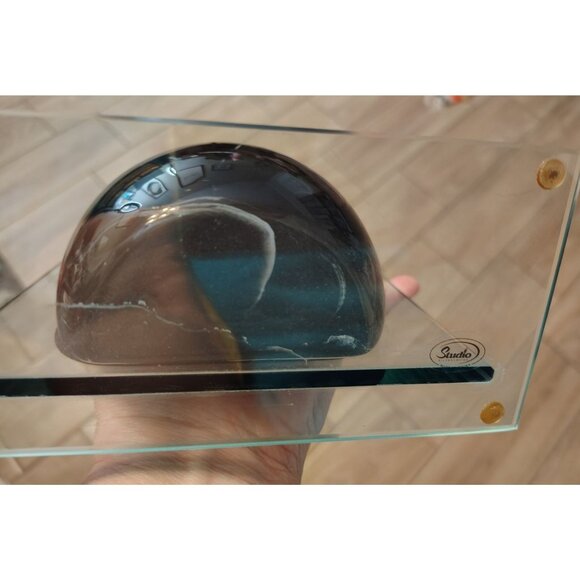 Vintage 1980's Black Bubble Vase, Clear Acrylic, Planter, Unique Retro Vibes - Picture 5 of 5